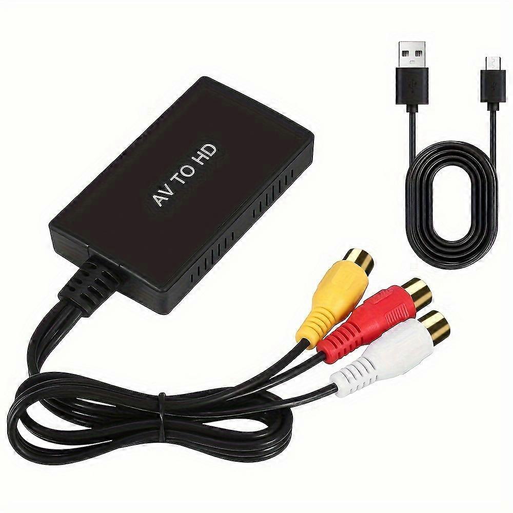 RCA to HDMI Converter 1080P for TV/PC/Gaming/DVD - Image 1