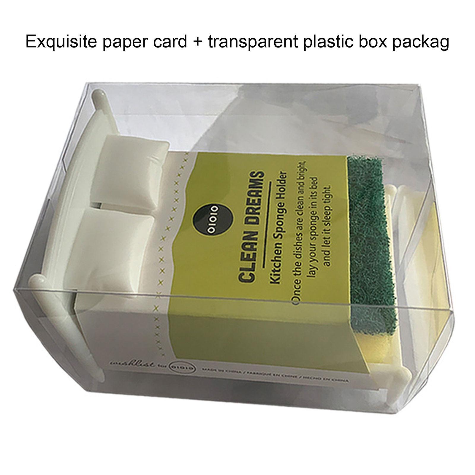 Plastic Dish Sponge Holder for Kitchen Sink Organizer - Image 2