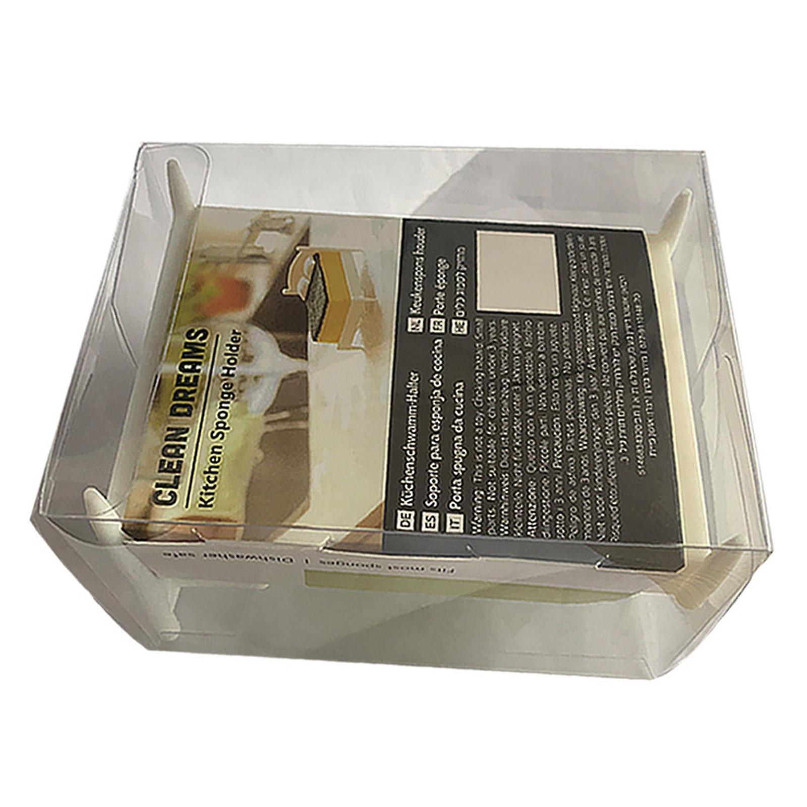 Plastic Dish Sponge Holder for Kitchen Sink Organizer - Image 3