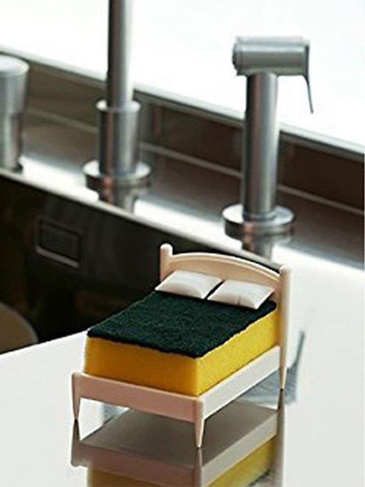 Plastic Dish Sponge Holder for Kitchen Sink Organizer - Image 4