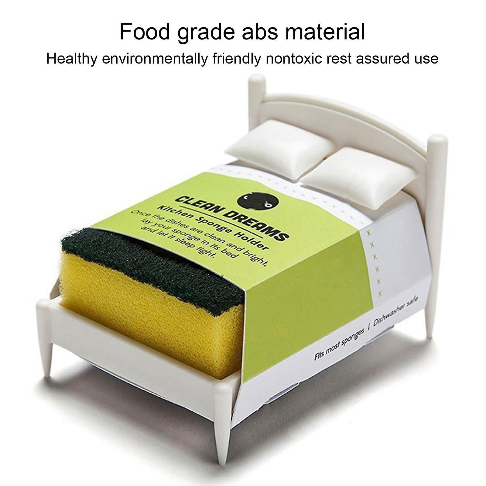 Plastic Dish Sponge Holder for Kitchen Sink Organizer - Image 5