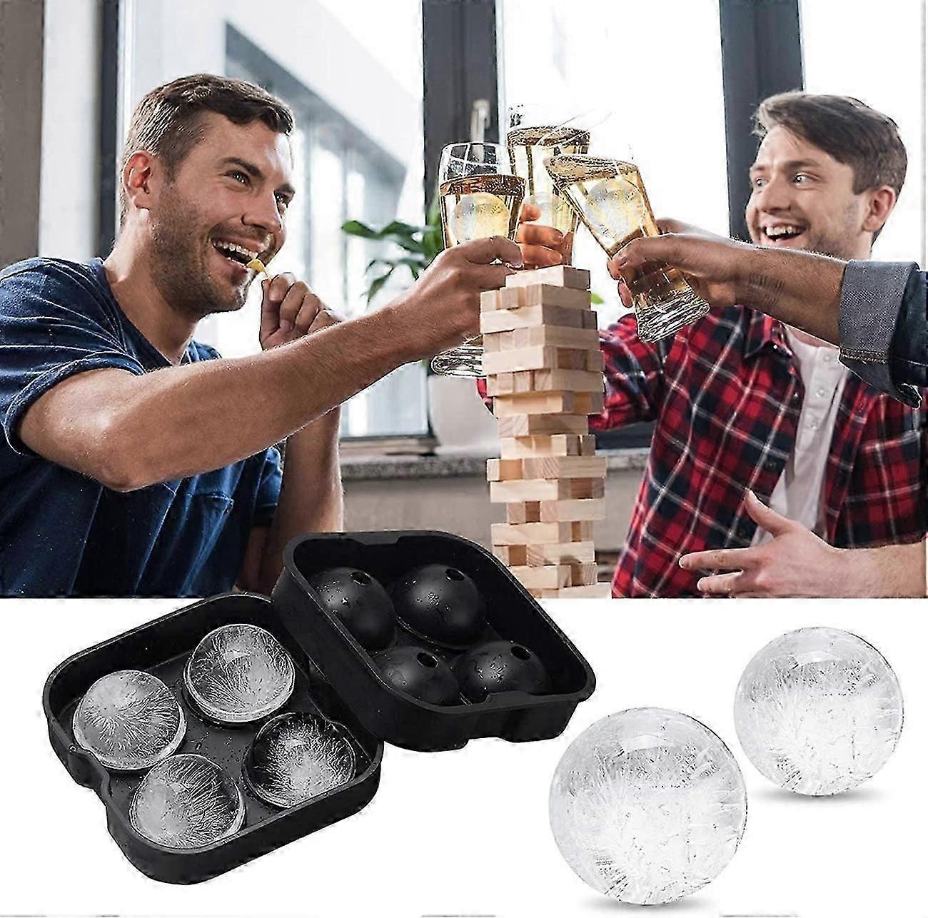 Sphere Ice Mold - Silicone Whiskey Glass Ball Maker - Image 4