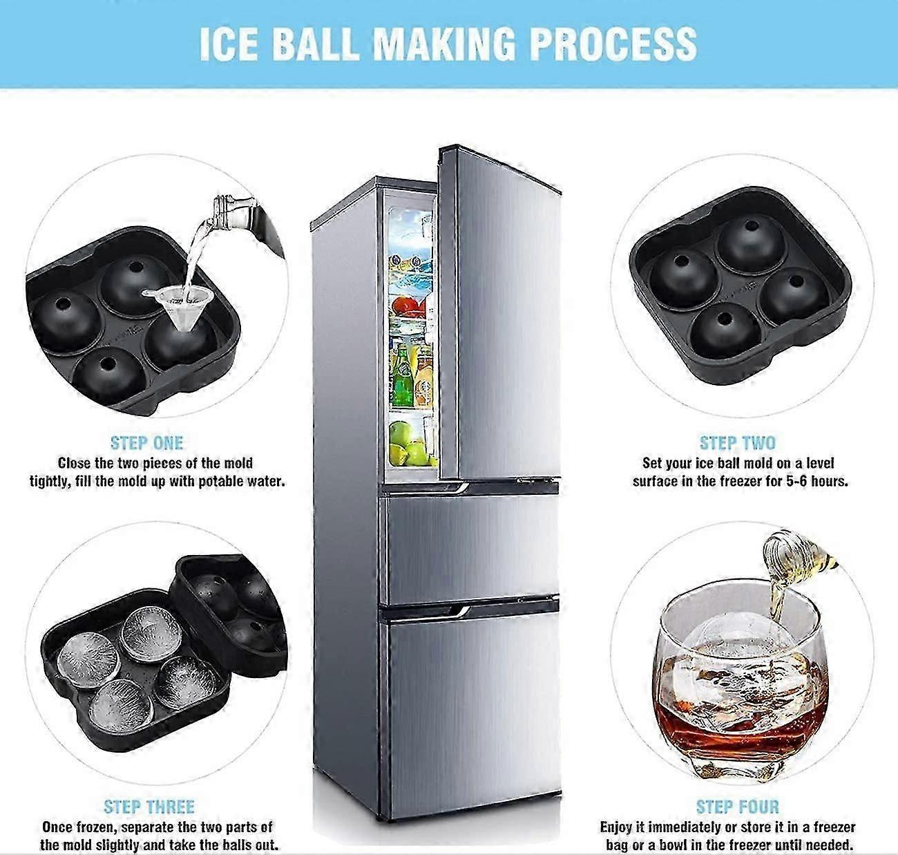 Sphere Ice Mold - Silicone Whiskey Glass Ball Maker - Image 5