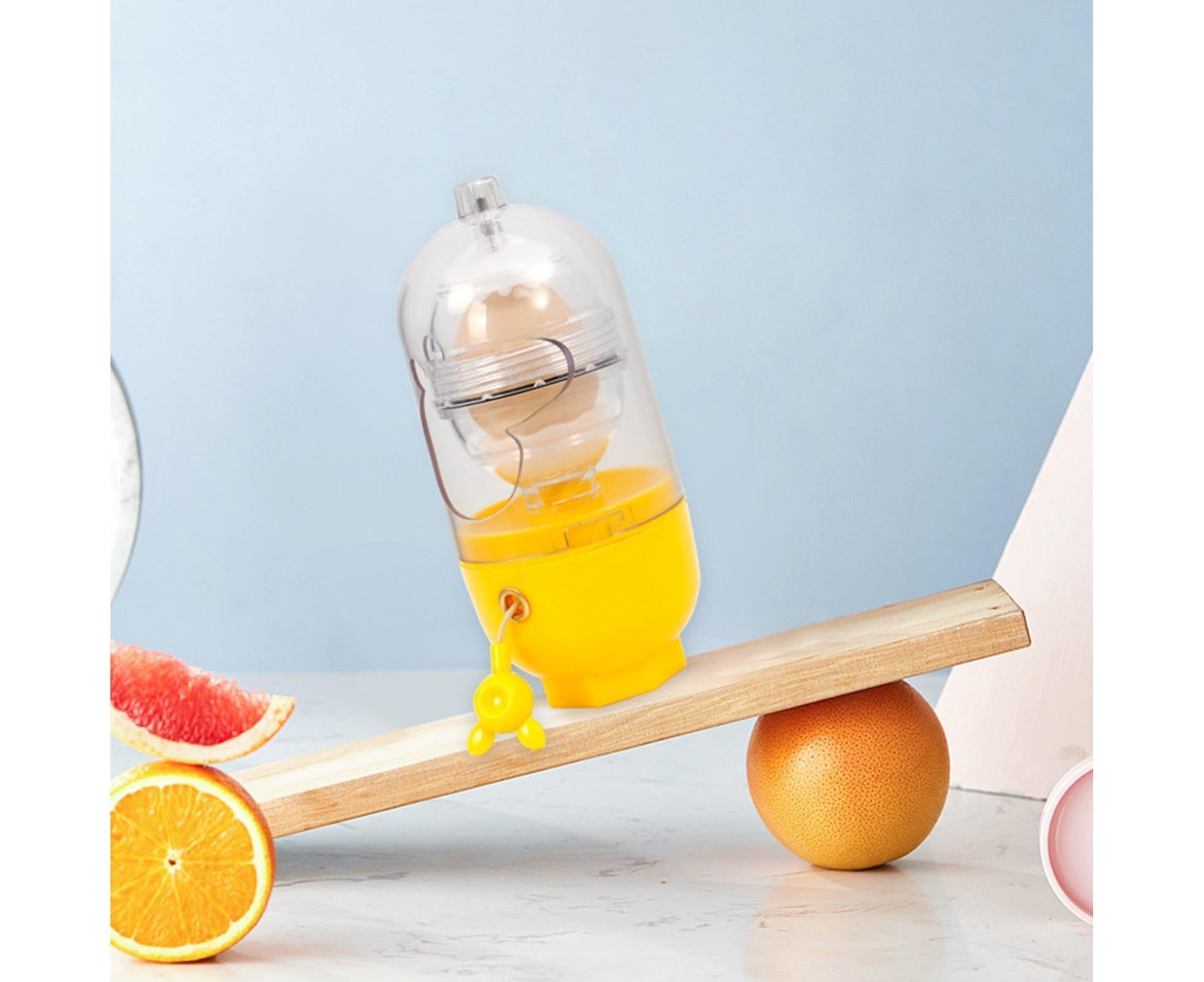 Egg Shaker Reusable Manual Blender Kitchen Tools-Yellow - Image 3