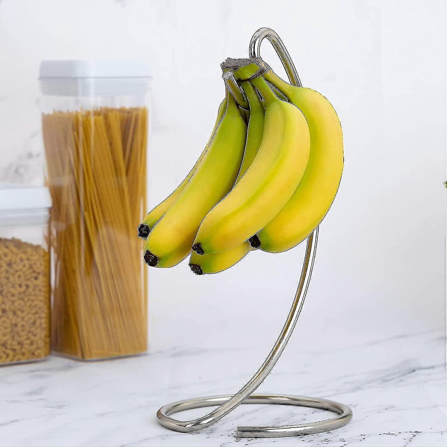 Modern Satin Nickel Banana Hanger Stand for Kitchen Countertop - Image 2