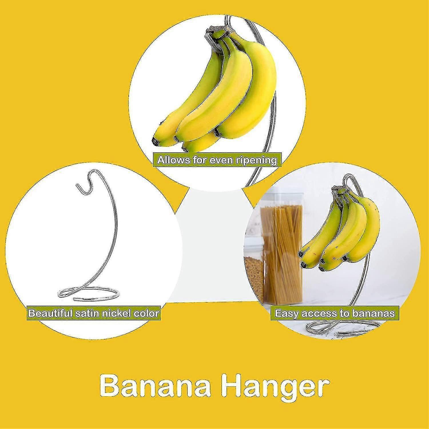 Modern Satin Nickel Banana Hanger Stand for Kitchen Countertop - Image 3