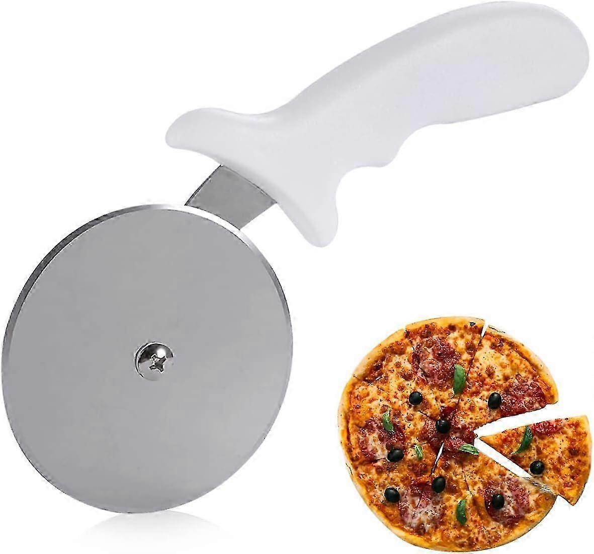 Stainless Steel Pizza Cutter with Non-Slip Handle - Image 1