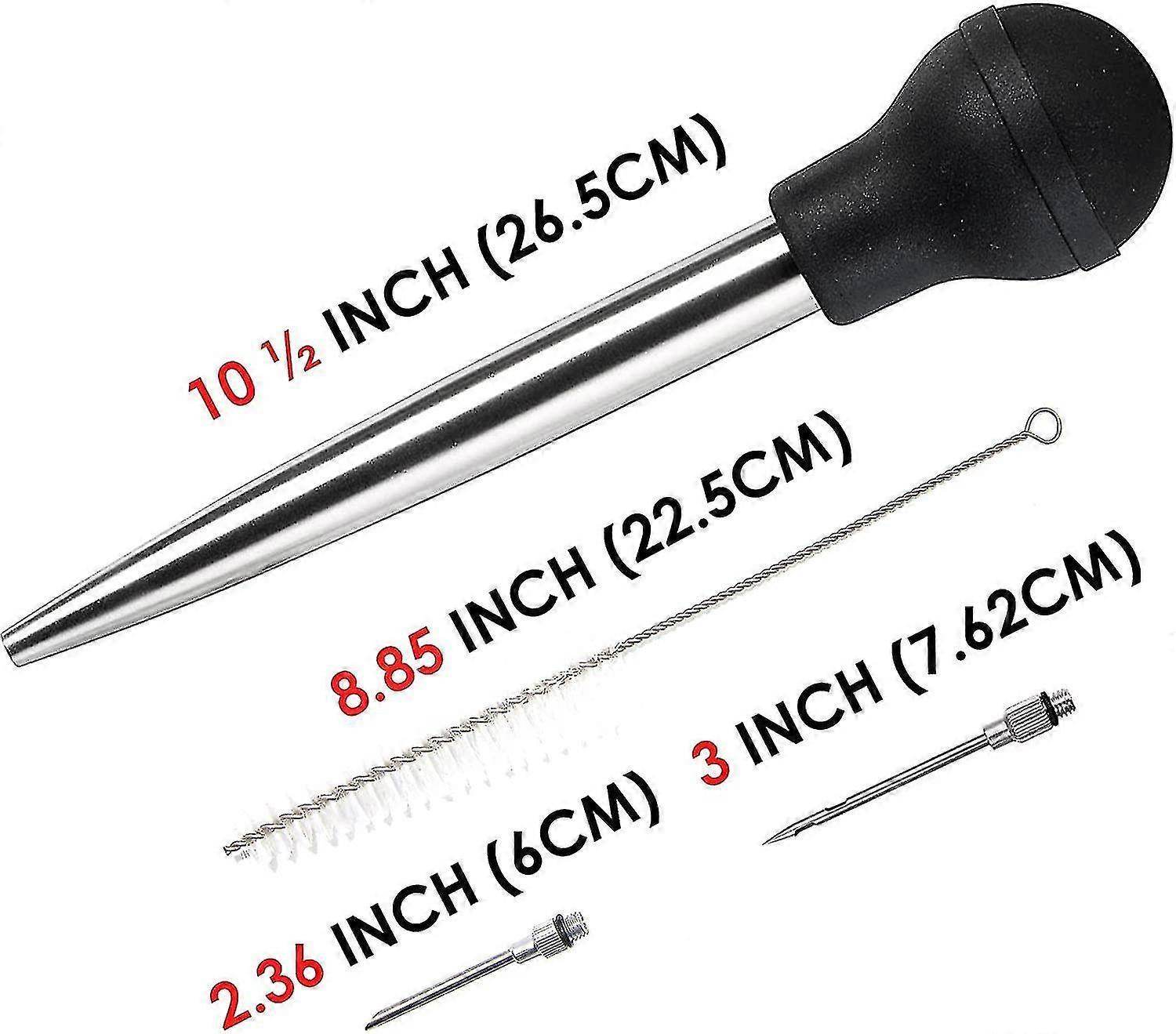 4pcs Stainless Steel Turkey Baster Syringe for Cooking - Image 2