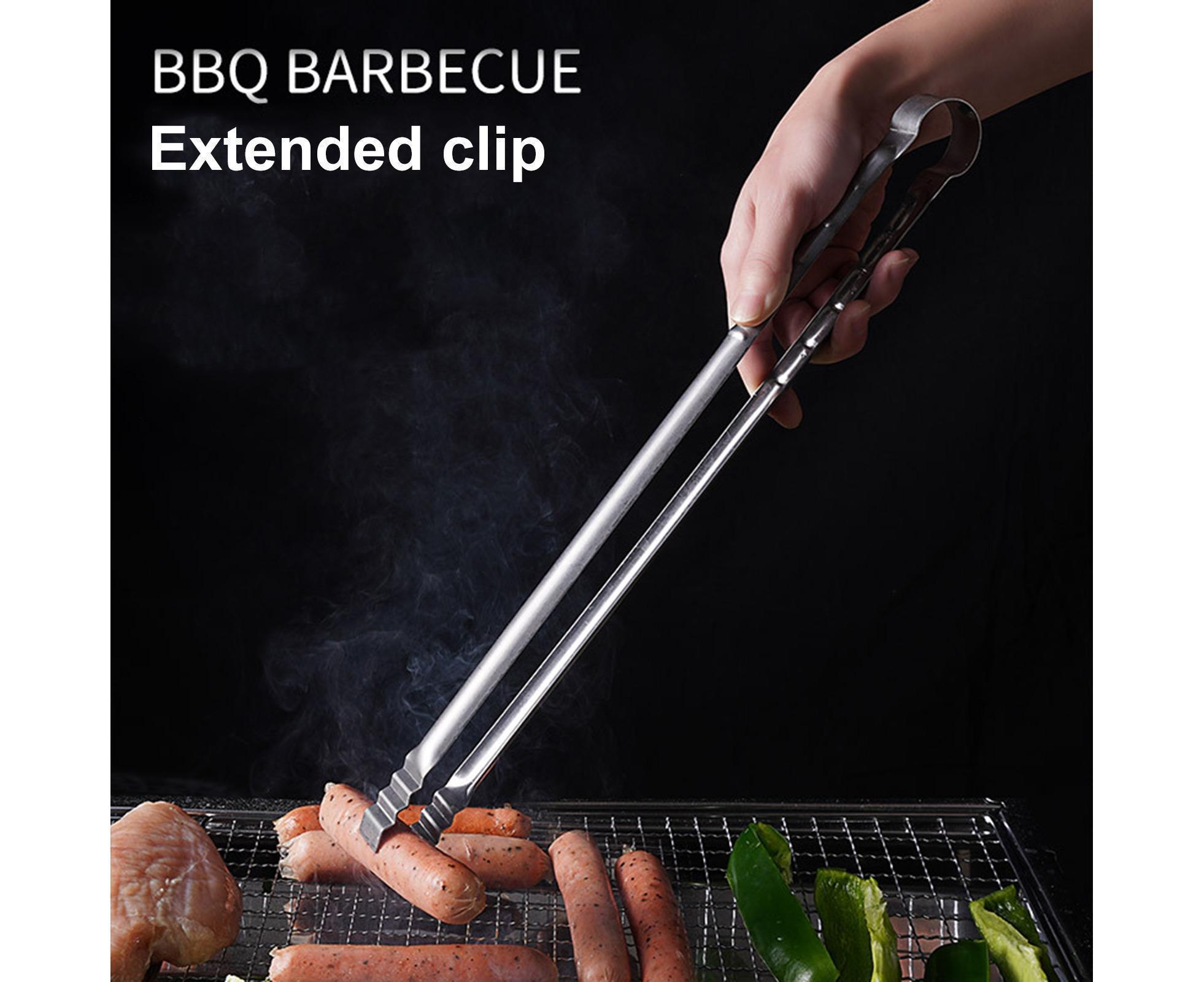 Barbecue Clip Heat Resistant Stainless Steel Food Clip-L - Image 2
