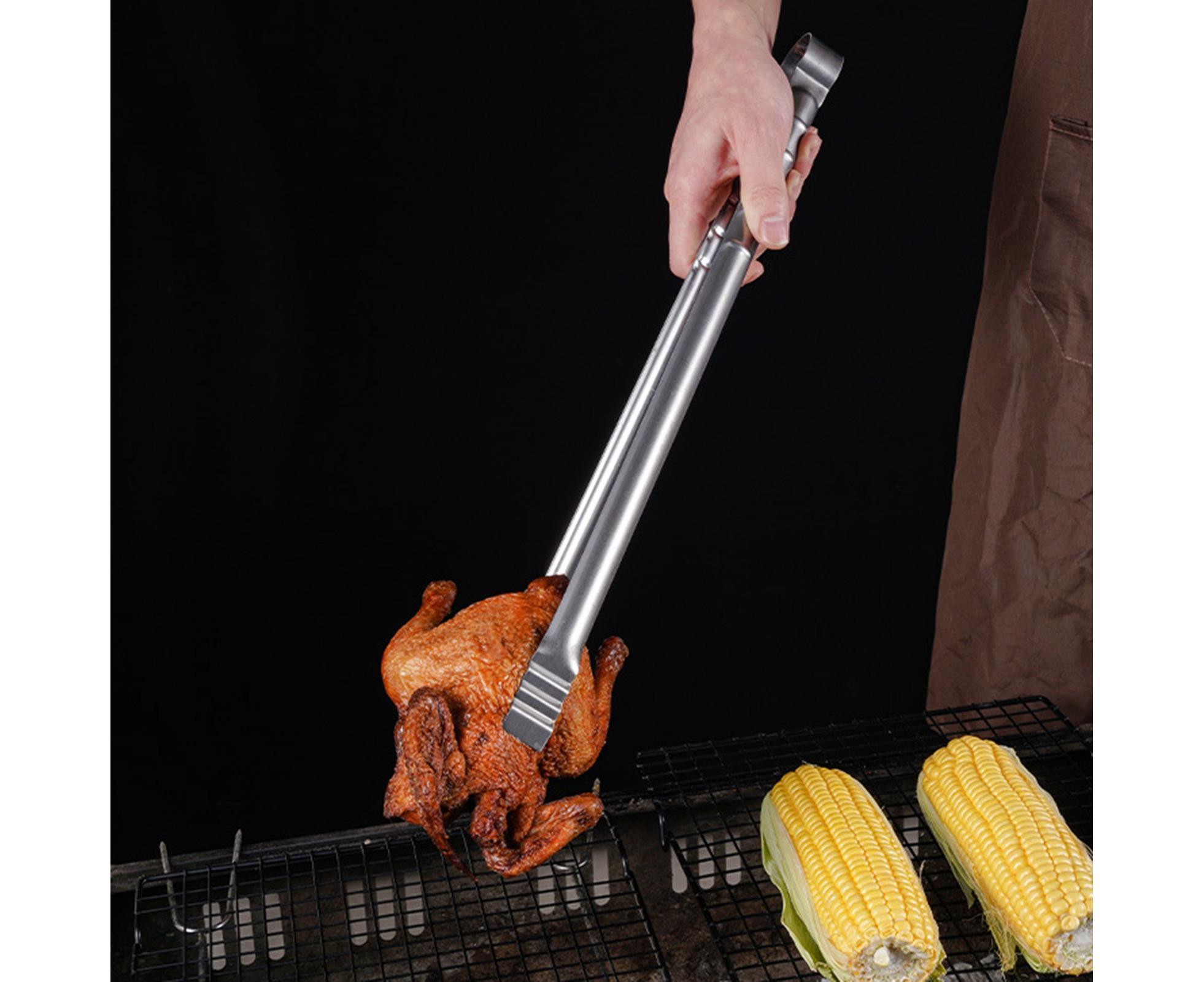 Barbecue Clip Heat Resistant Stainless Steel Food Clip-L - Image 3