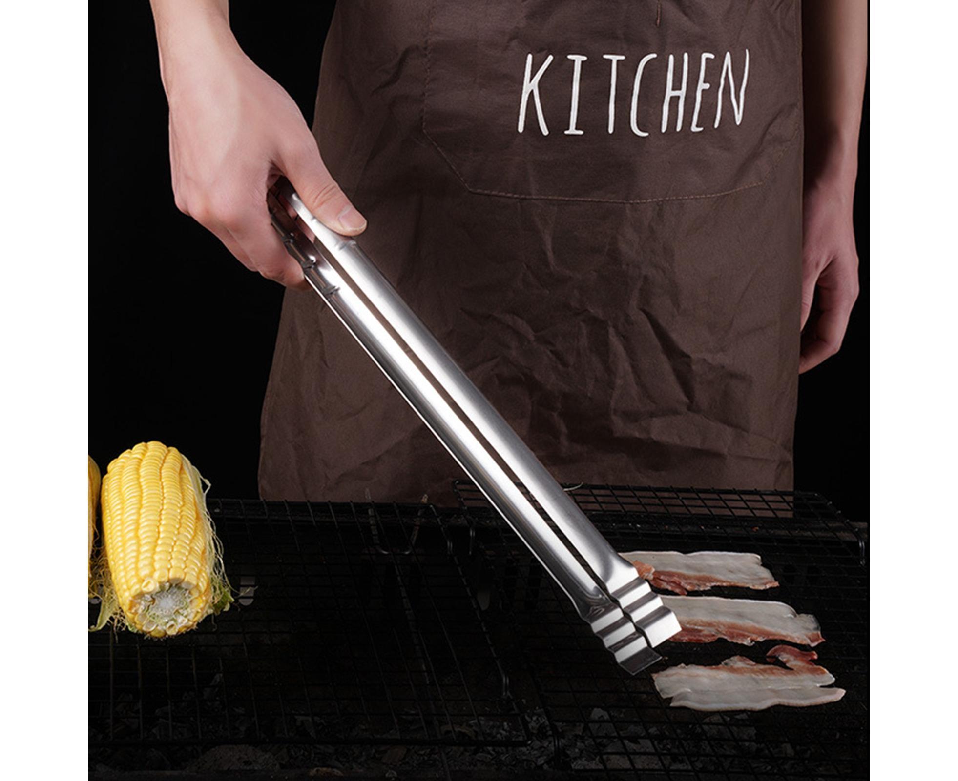 Barbecue Clip Heat Resistant Stainless Steel Food Clip-L - Image 4
