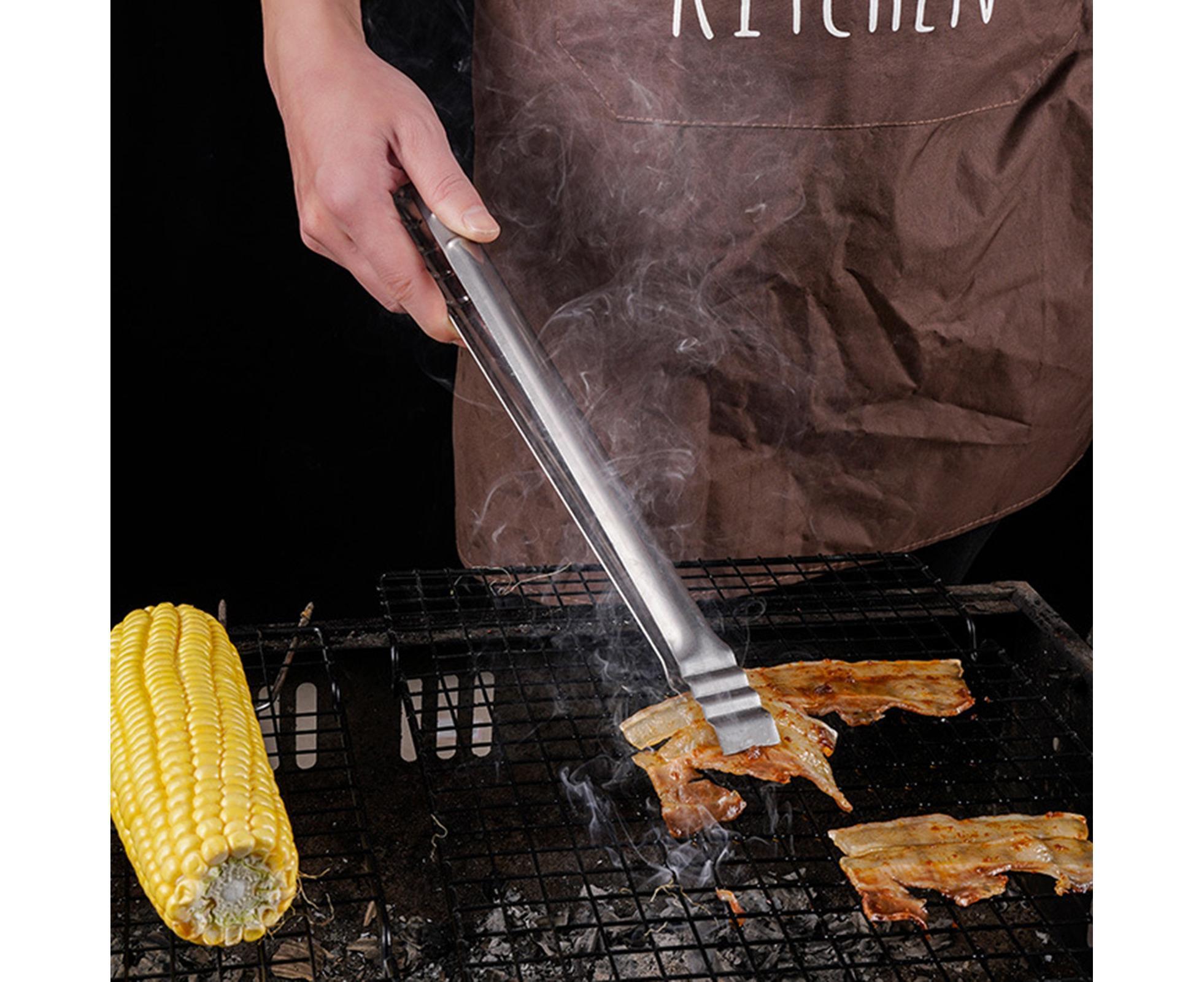 Barbecue Clip Heat Resistant Stainless Steel Food Clip-L - Image 7