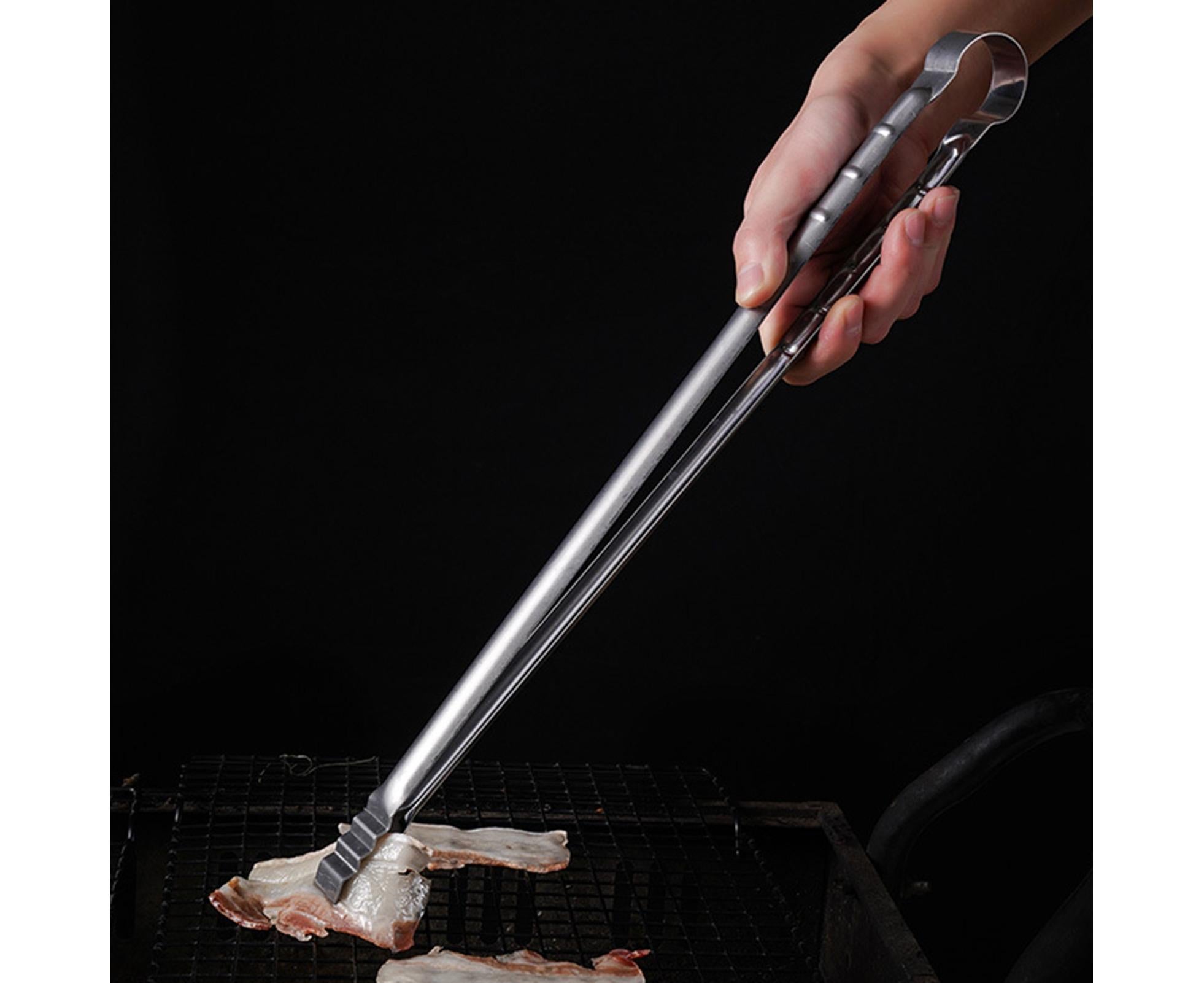 Barbecue Clip Heat Resistant Stainless Steel Food Clip-L - Image 8