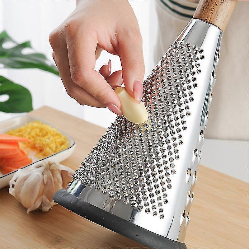 Manual Food Processor - Grater, Grinder & Slicer with Wooden Handle 27cm - Image 4