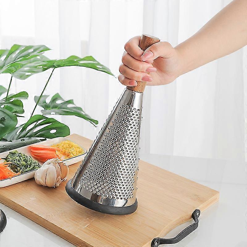 Manual Food Processor - Grater, Grinder & Slicer with Wooden Handle 27cm - Image 5