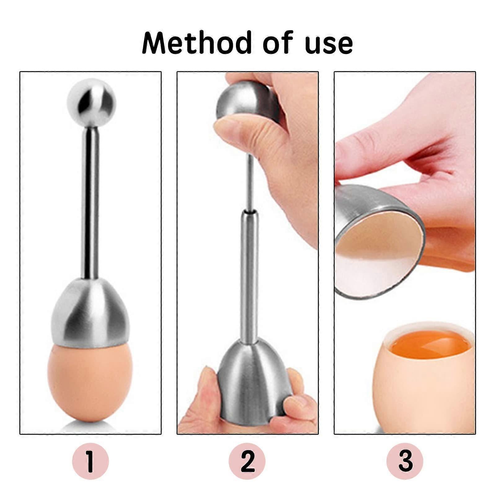 Stainless Steel Egg Topper & Cutter - 13.2 x 3.6 cm - Image 3