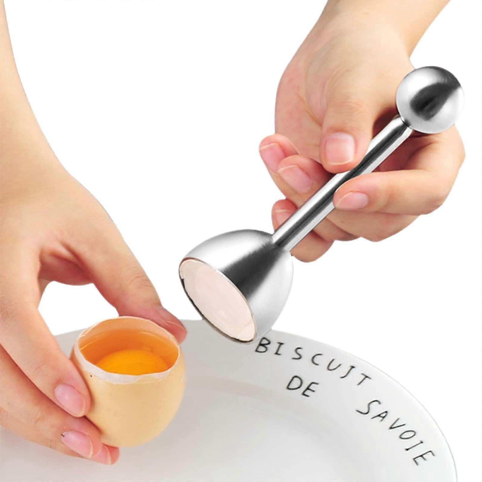 Stainless Steel Egg Topper & Cutter - 13.2 x 3.6 cm - Image 4
