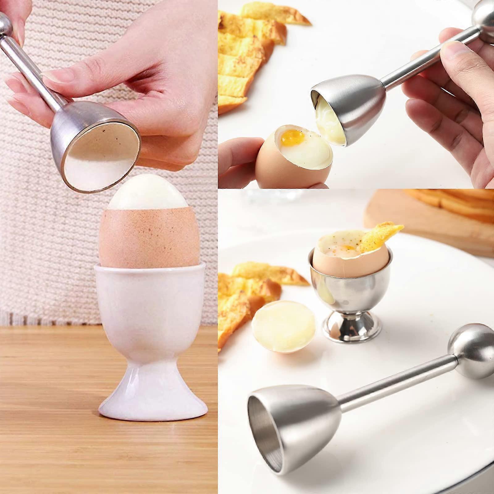 Stainless Steel Egg Topper & Cutter - 13.2 x 3.6 cm - Image 5