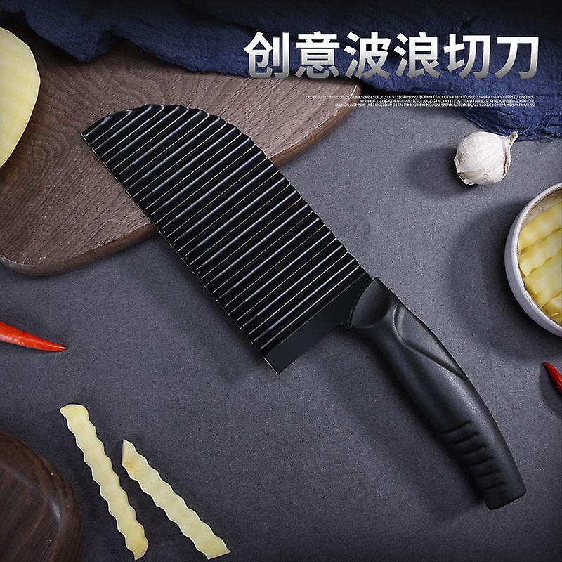 Stainless Steel Wave French Fries Cutter & Potato Slicer - Image 3