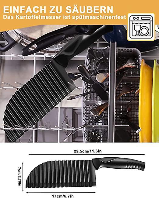 Stainless Steel Wave French Fries Cutter & Potato Slicer - Image 5
