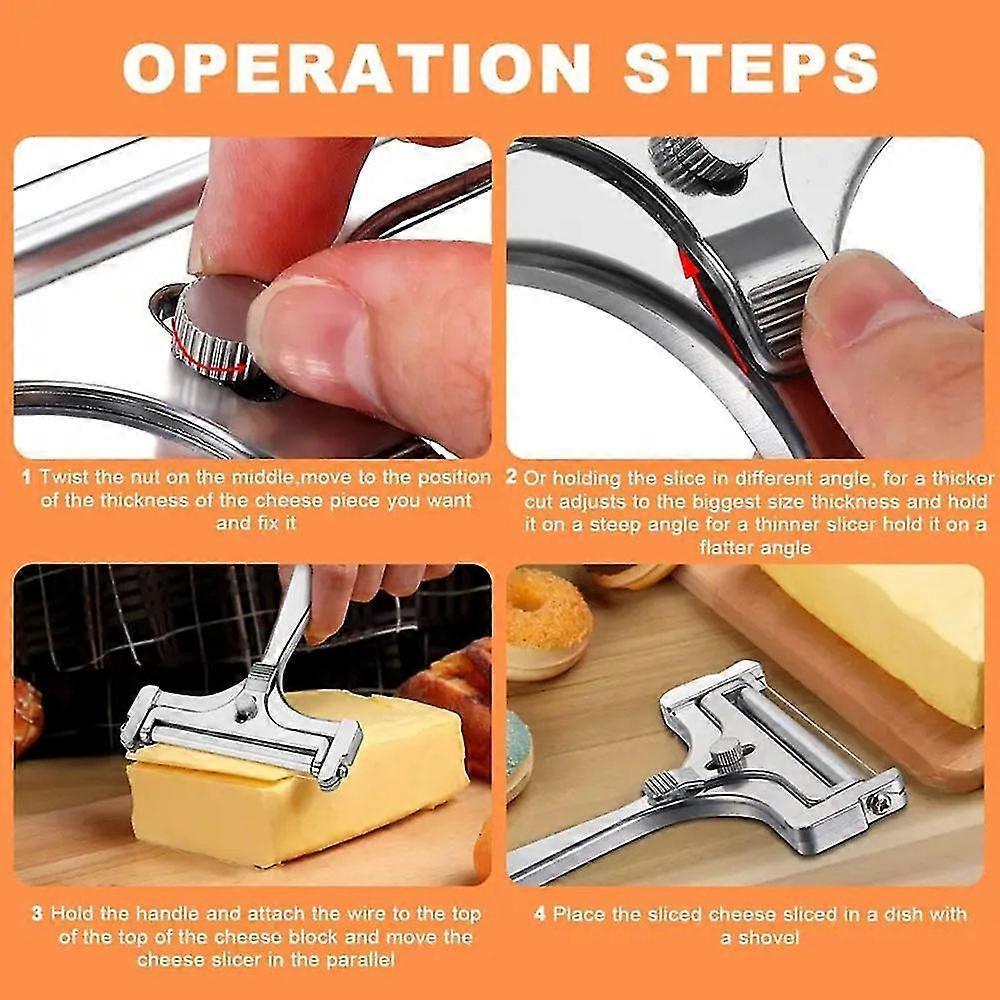 Adjustable Stainless Steel Cheese & Butter Slicer - Image 2