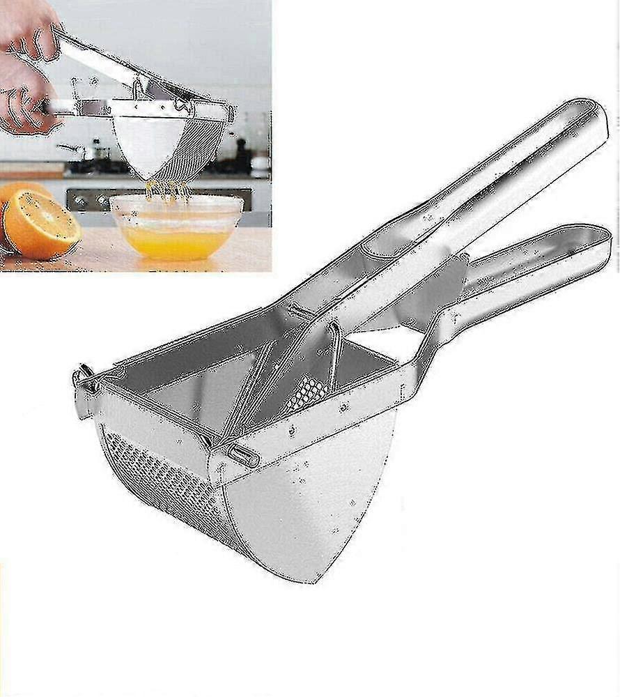 Stainless Steel Potato Masher & Press - Professional Kitchen Tool - Image 2