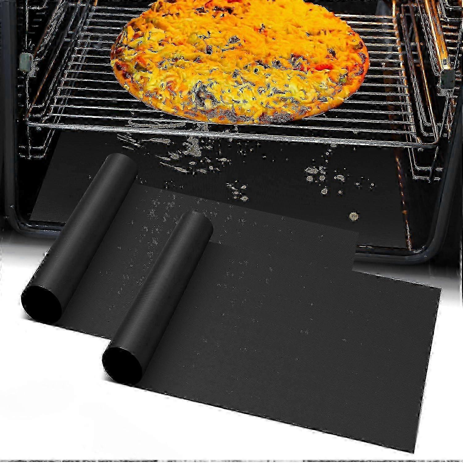 2-Pack Heavy-Duty Oven Mat - Reusable Teflon Stovetop & Grill Protector - Image 1
