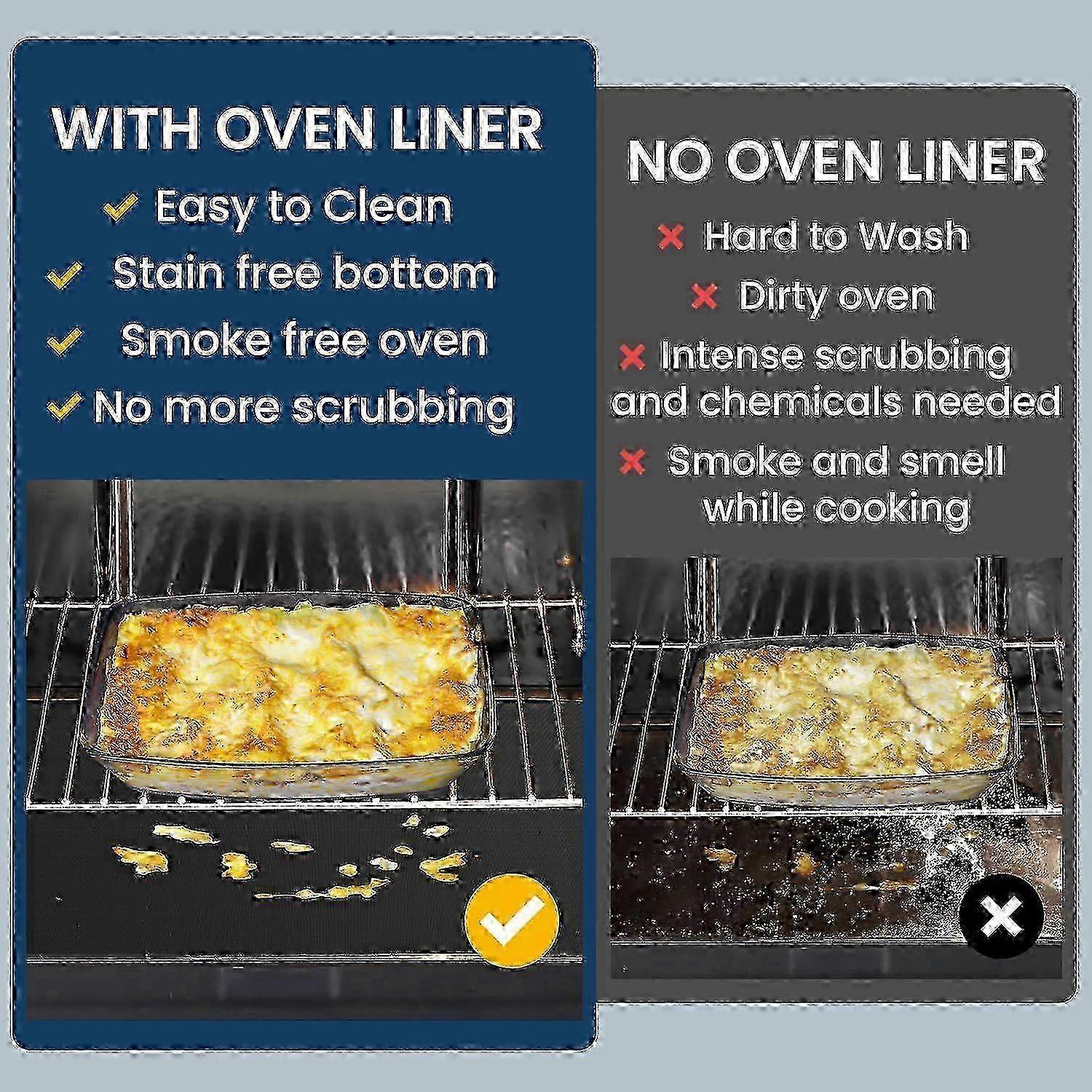 2-Pack Heavy-Duty Oven Mat - Reusable Teflon Stovetop & Grill Protector - Image 4