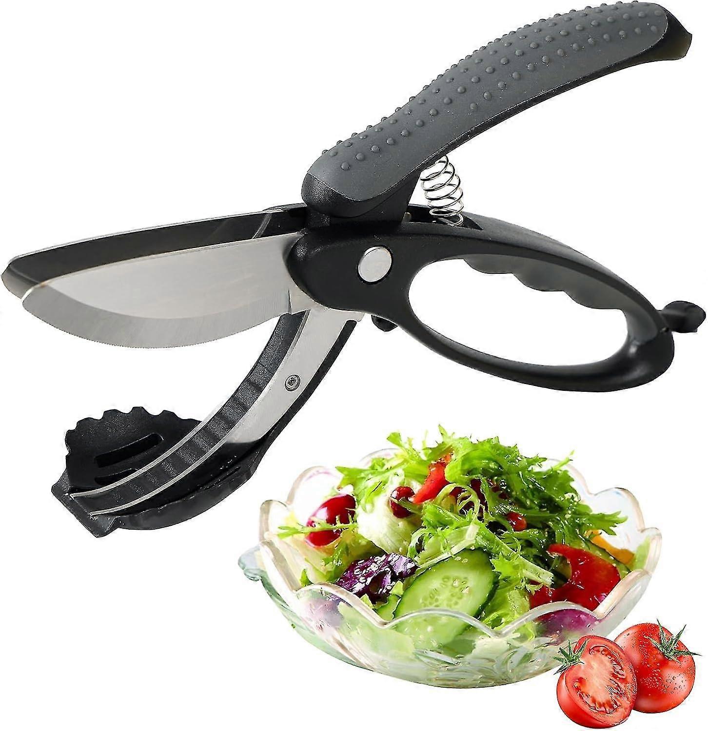 Salad Chopper with Double Blades - Lettuce Scissors for Chopped Salad - Image 1
