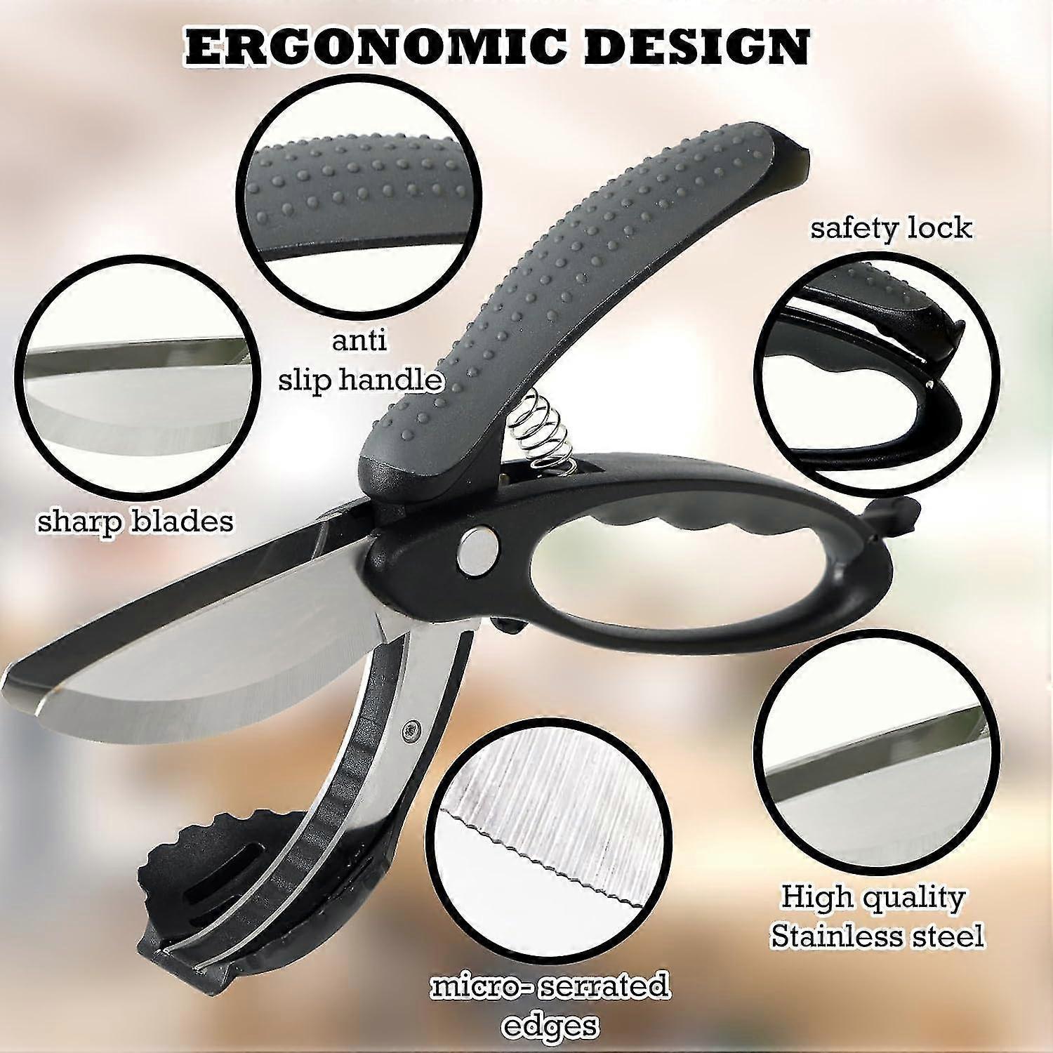 Salad Chopper with Double Blades - Lettuce Scissors for Chopped Salad - Image 5