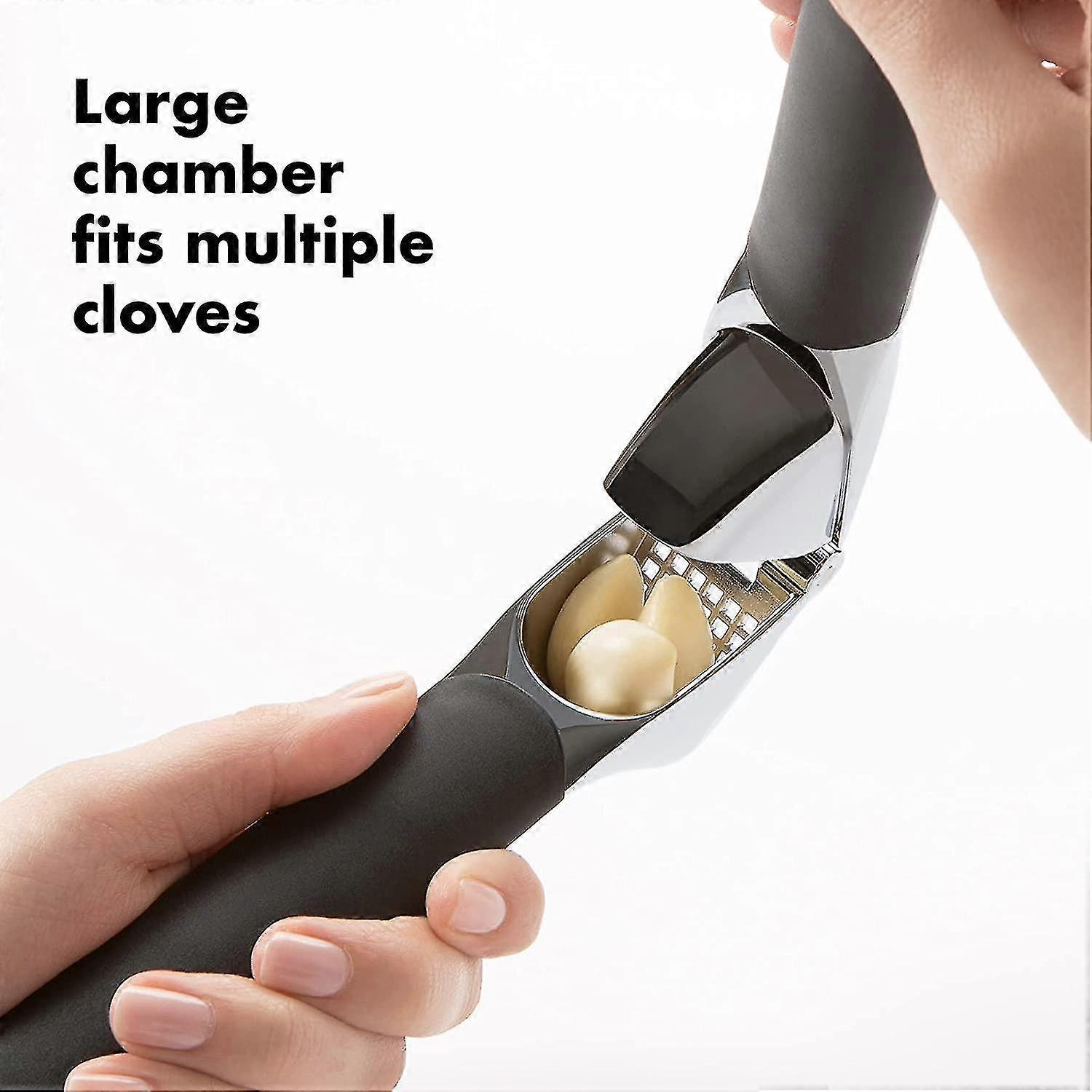 Easy-to-Use Garlic Press - Good Grips Kitchen Tool for Crushing Garlic - Image 4