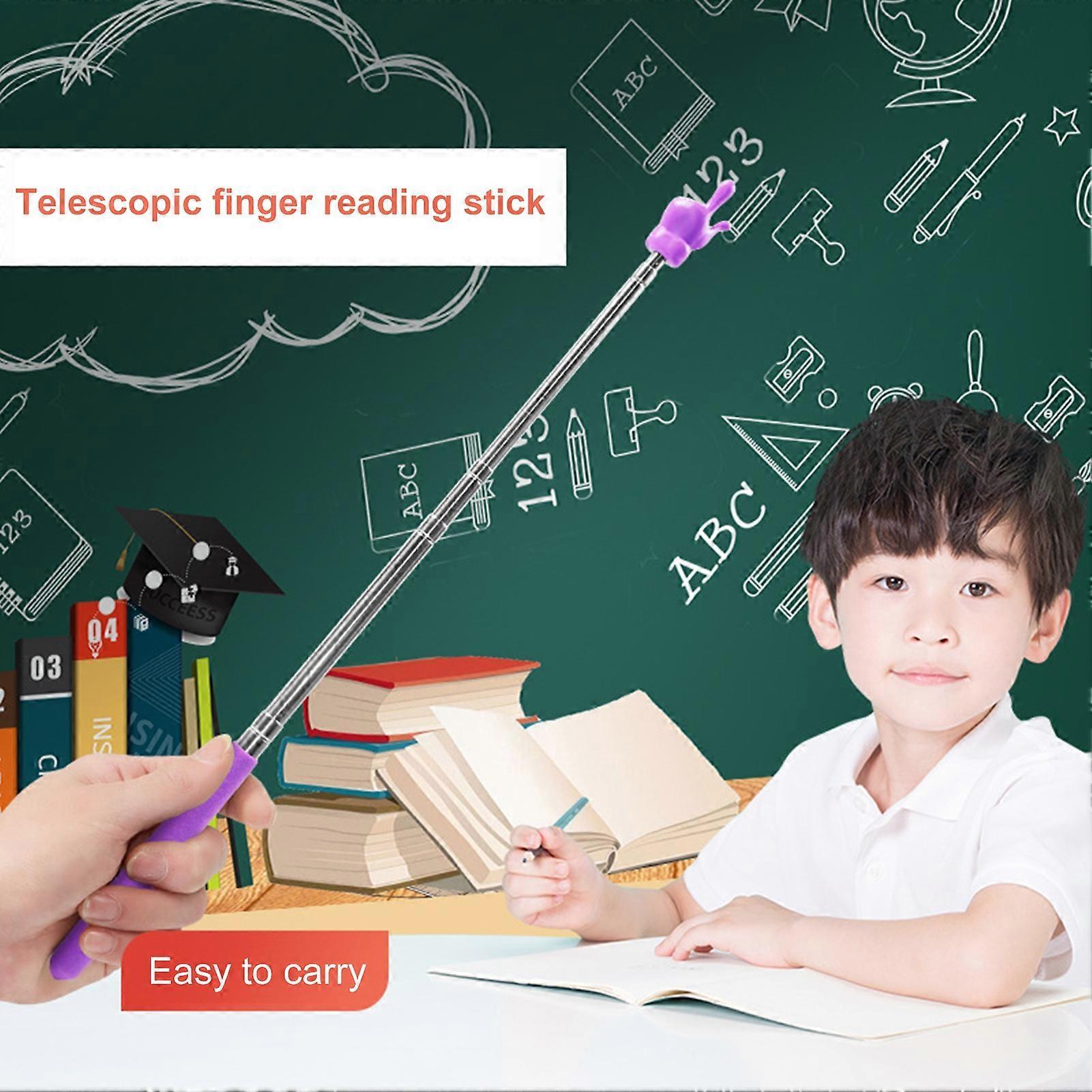 Retractable Teacher Pointer - Stainless Steel Telescopic Rod with Non-Slip Handle - Image 3