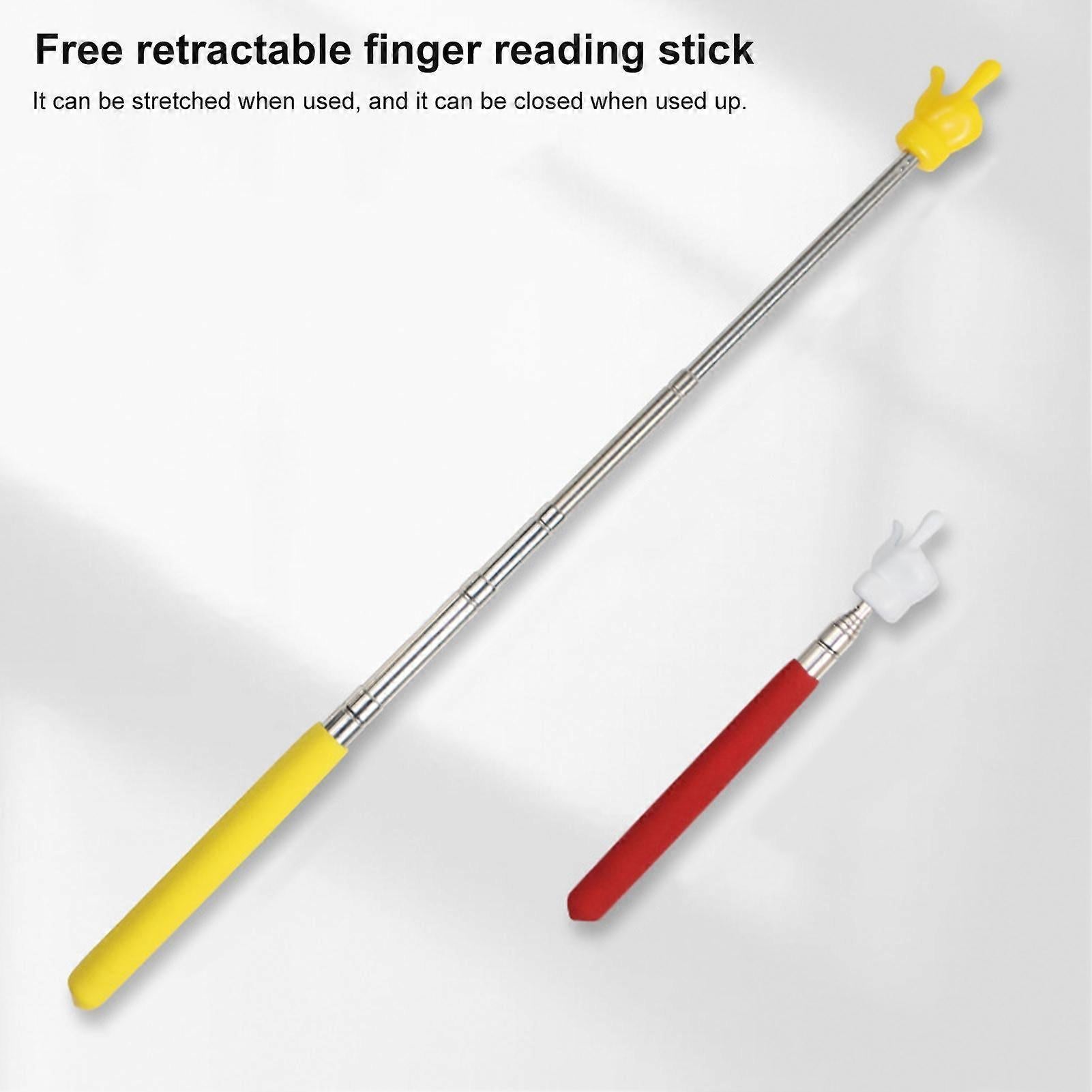 Retractable Teacher Pointer - Stainless Steel Telescopic Rod with Non-Slip Handle - Image 4