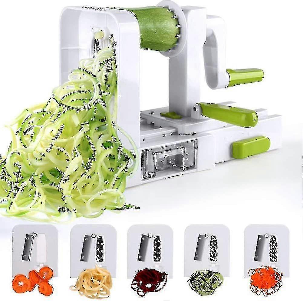 4-Blade Vegetable Spiralizer - Foldable Slicer for Zucchini & Veggie Pasta - Image 1