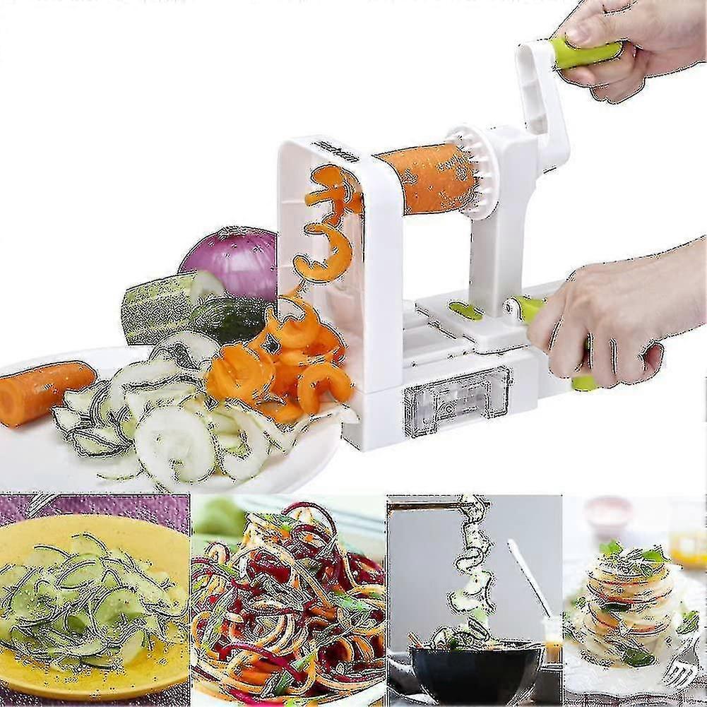 4-Blade Vegetable Spiralizer - Foldable Slicer for Zucchini & Veggie Pasta - Image 4