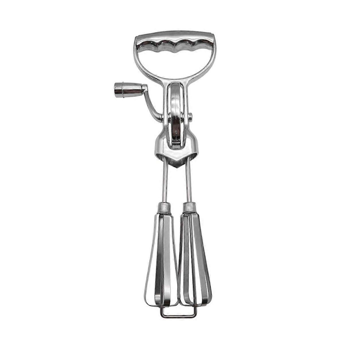 Handheld Double-Head Rotary Whisk - Stainless Steel Hand Whip - Image 1