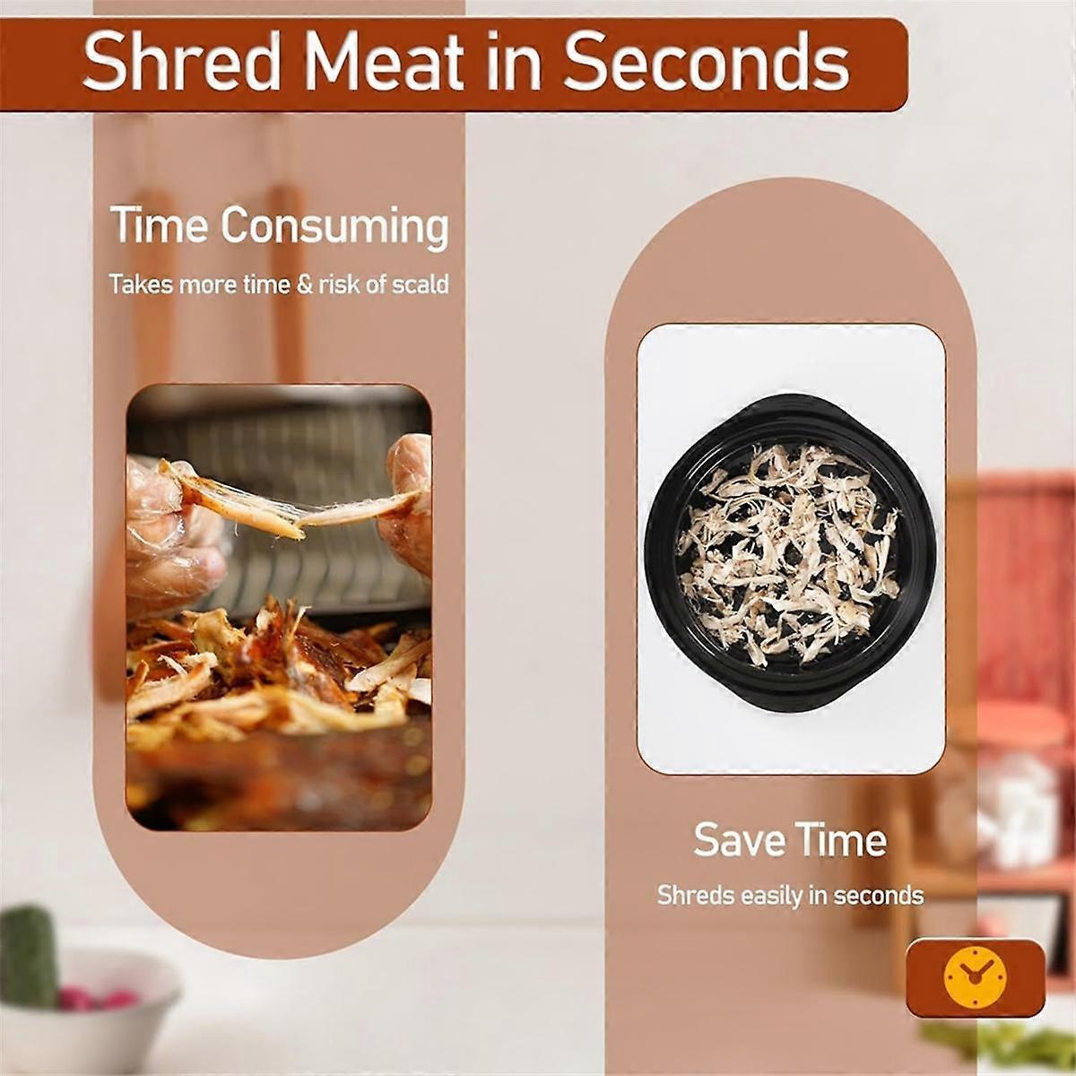 Chicken Shredder Tool - Non-Slip Base & Handles for Easy Shredding - Image 4