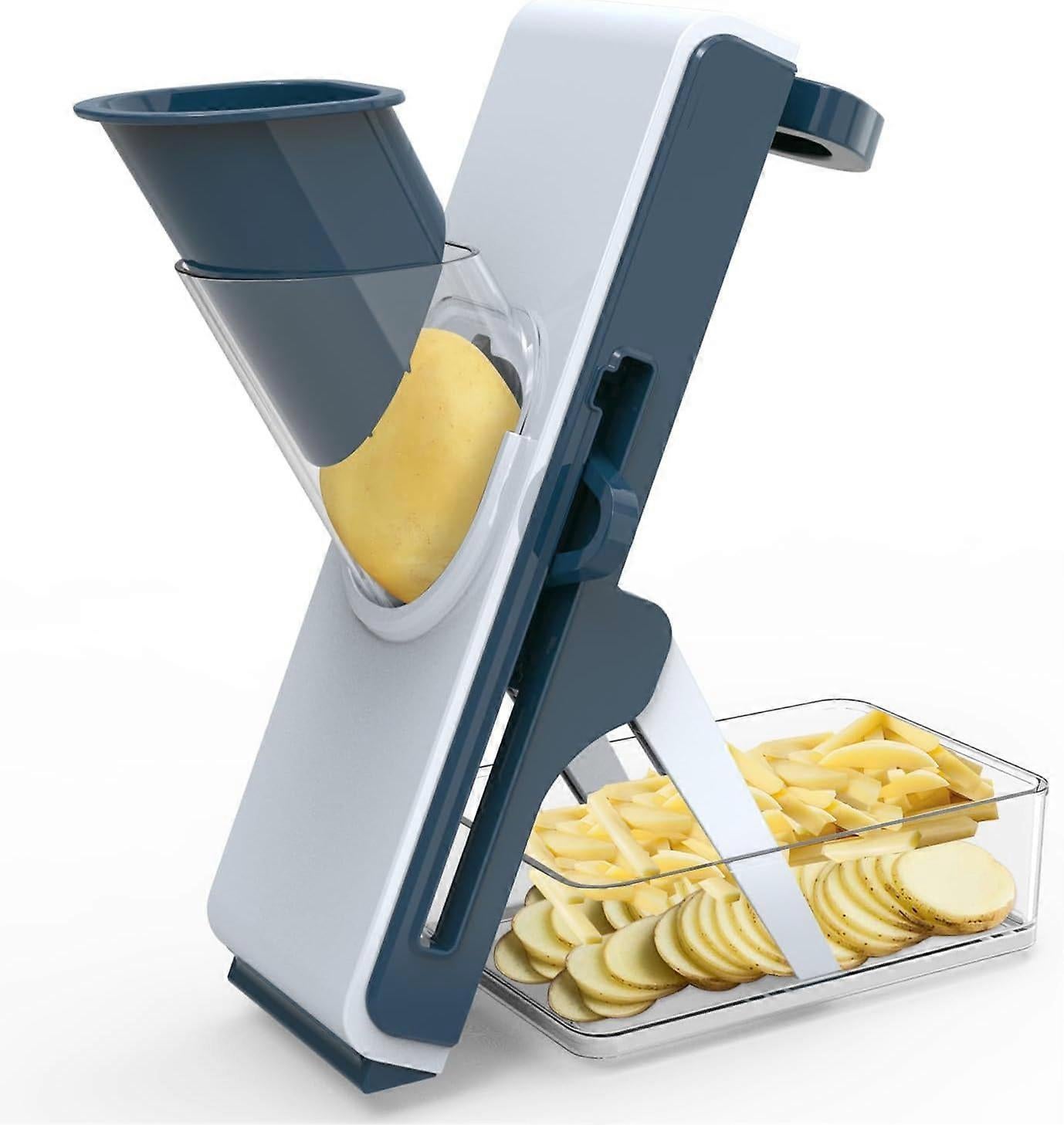 secure Mandoline Slicer - Adjustable Potato & Vegetable Chopper - Image 1