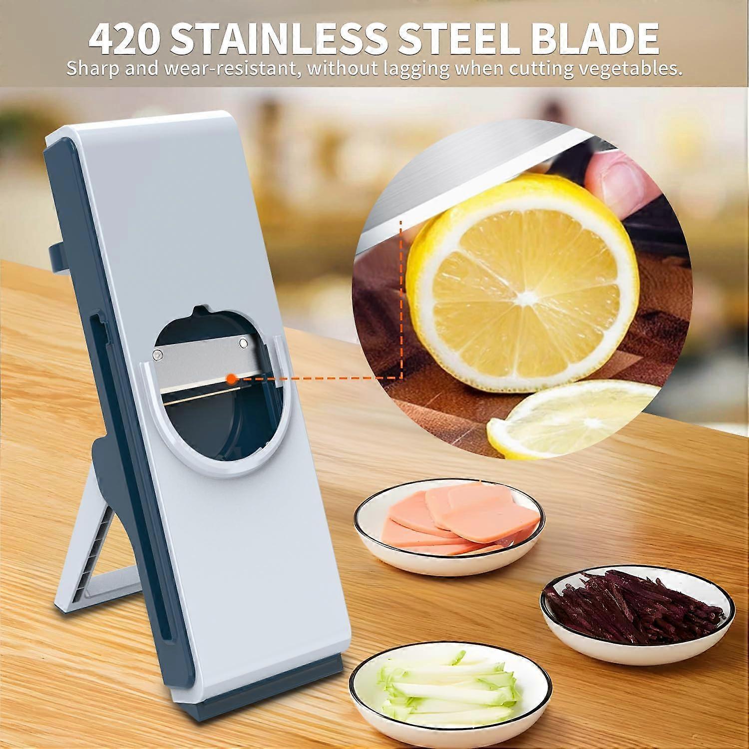 secure Mandoline Slicer - Adjustable Potato & Vegetable Chopper - Image 4