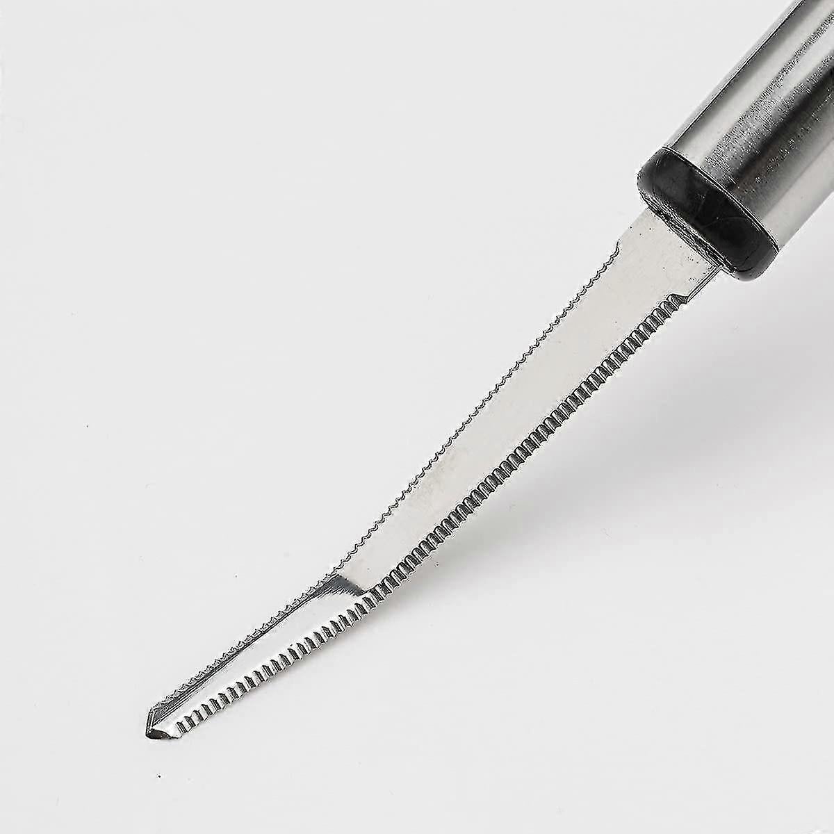 2PCS Stainless Steel Grapefruit Knife - Curved Serrated Blade - Image 3