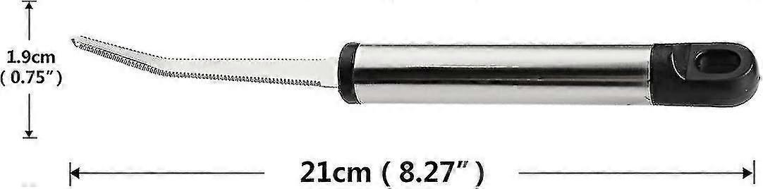 2PCS Stainless Steel Grapefruit Knife - Curved Serrated Blade - Image 4