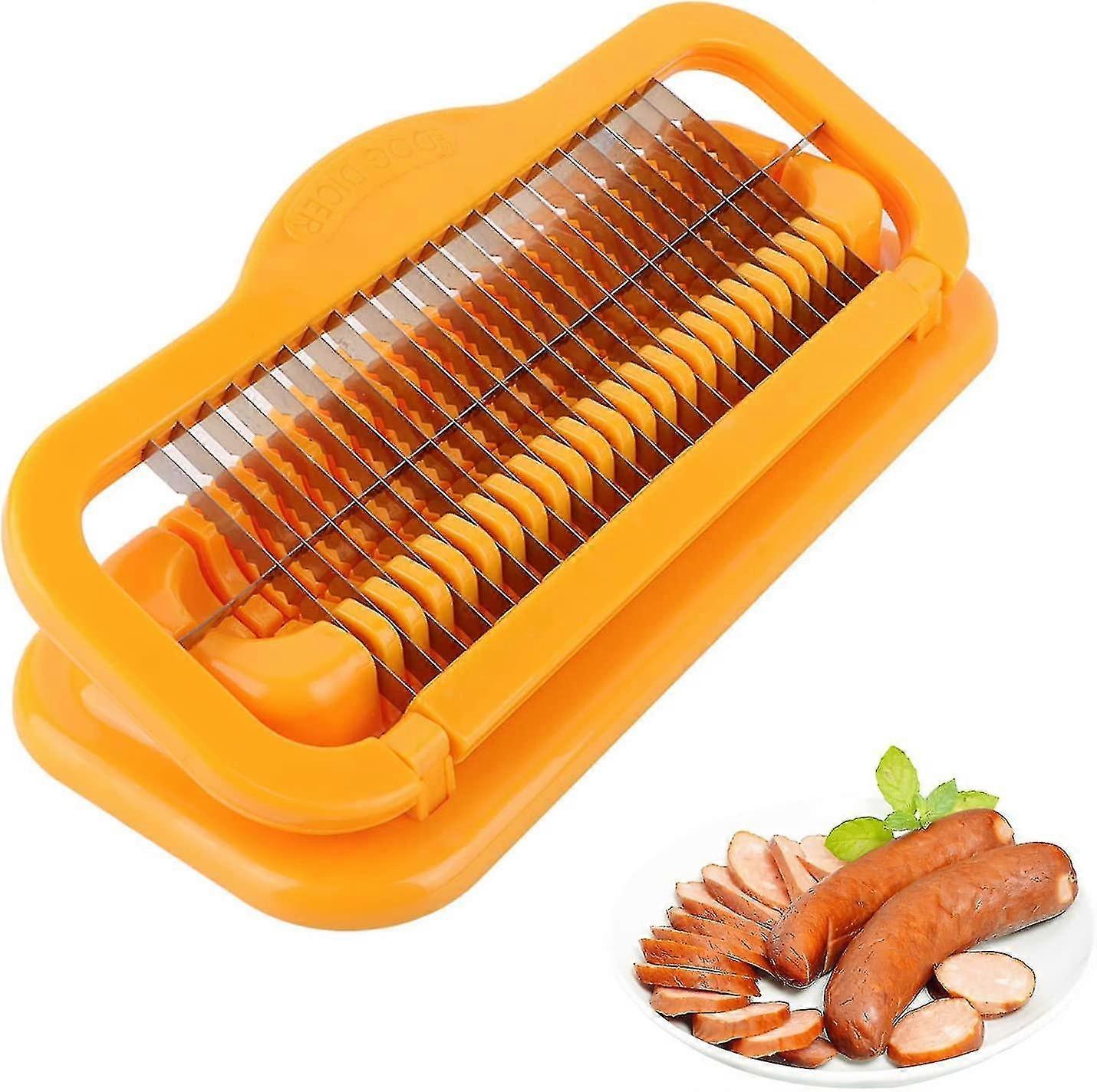 Hot Dog & Banana Slicer - Multifunctional Stainless Steel Cutter - Image 1