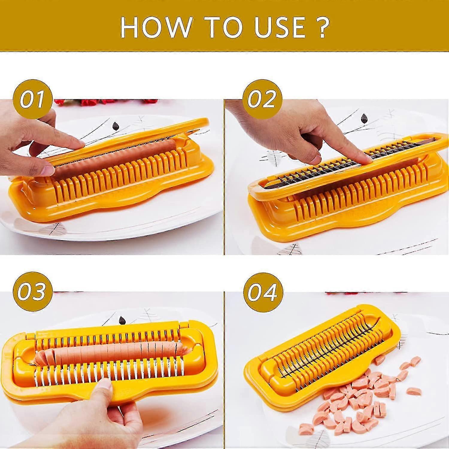 Hot Dog & Banana Slicer - Multifunctional Stainless Steel Cutter - Image 4