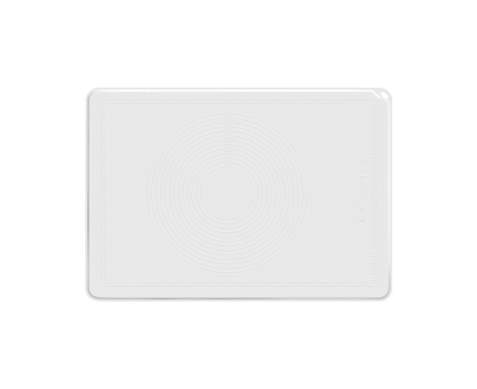 Pastry Mat Non-stick Silica Gel Dough Rolling Mat-White S - Image 1