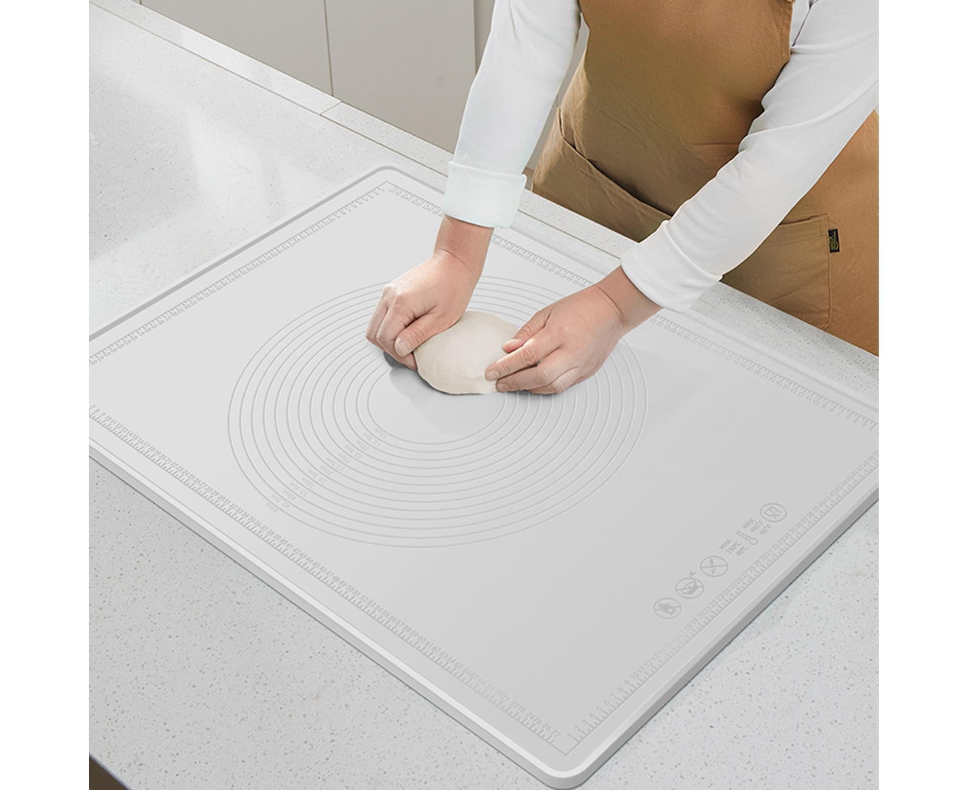 Pastry Mat Non-stick Silica Gel Dough Rolling Mat-White S - Image 2