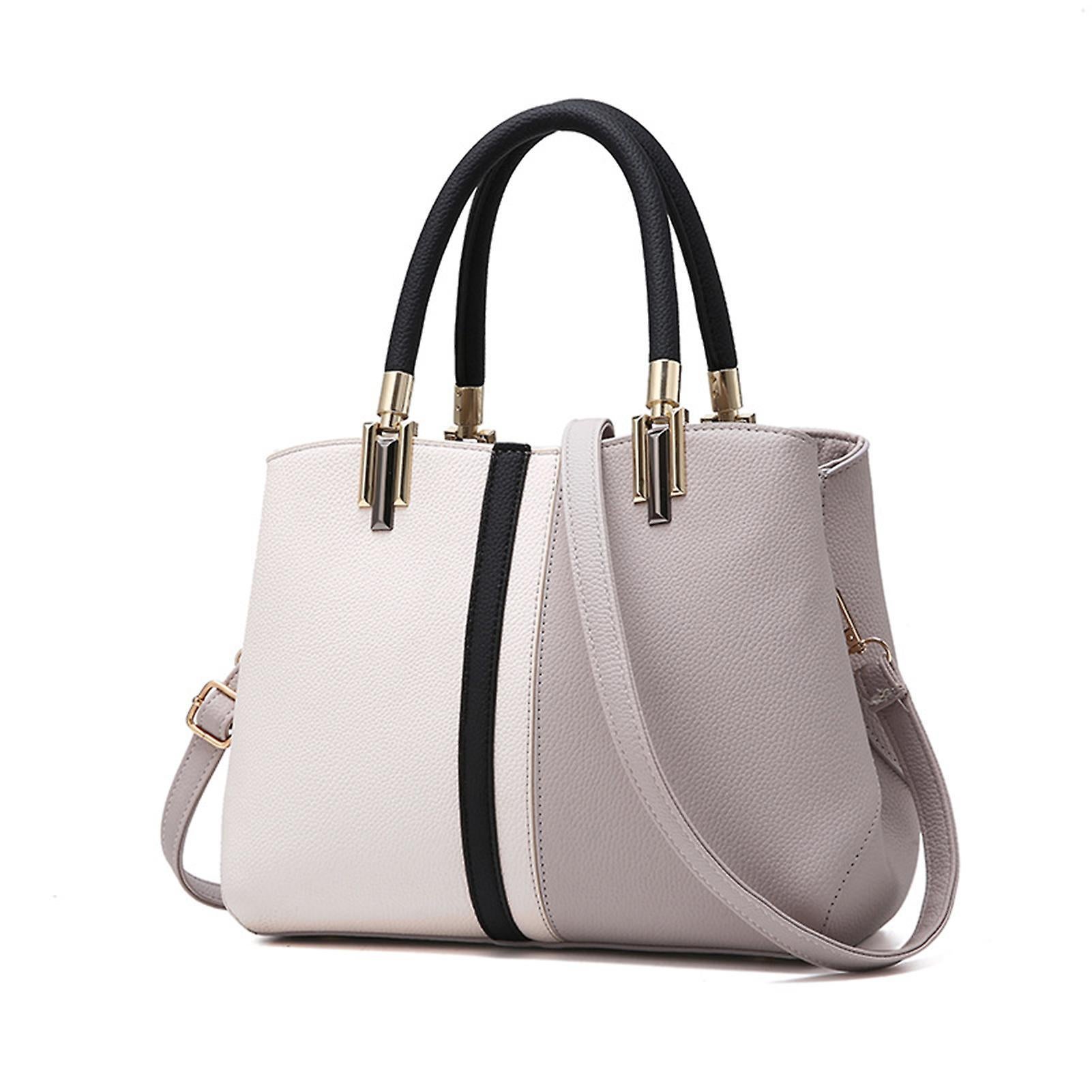 Women's PU Leather Tote Bag Large Capacity Waterproof Handbag - Image 1