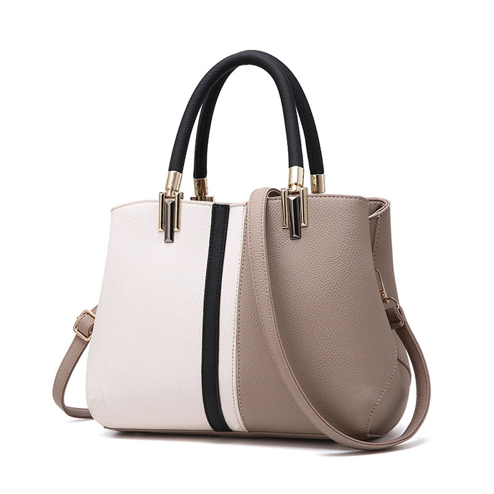 Women's PU Leather Tote Bag Large Capacity Waterproof Handbag - Image 1
