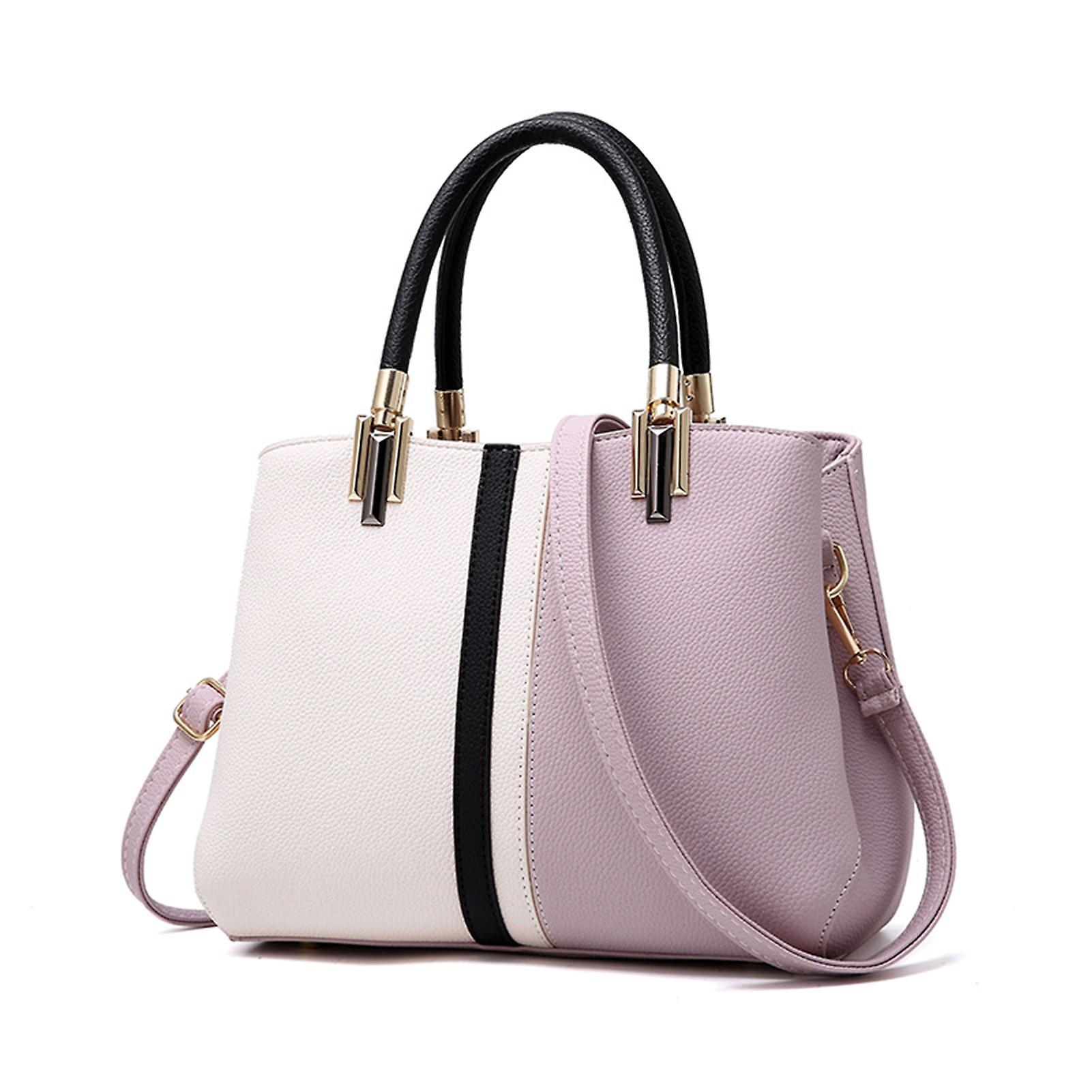 Women's PU Leather Tote Bag Large Capacity Waterproof Handbag - Image 1