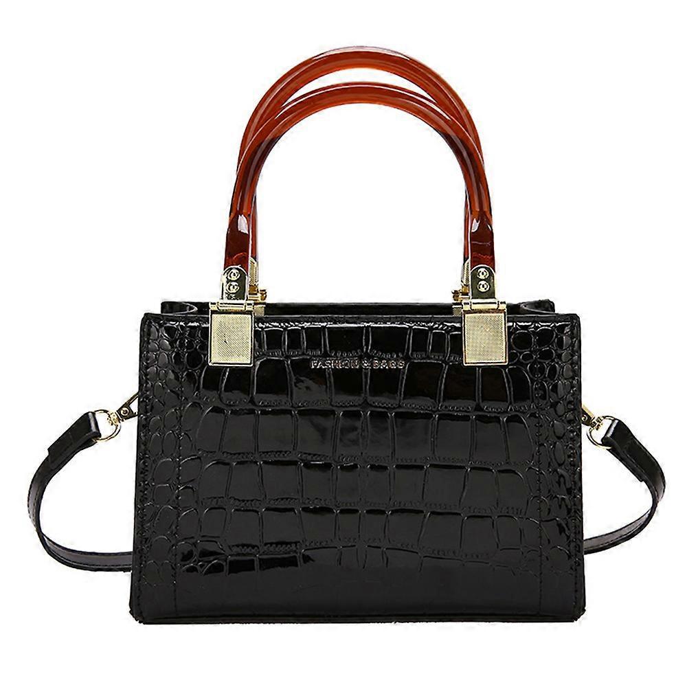 Women's Retro PU Leather Messenger Bag Fashion Tote Bag - Image 1