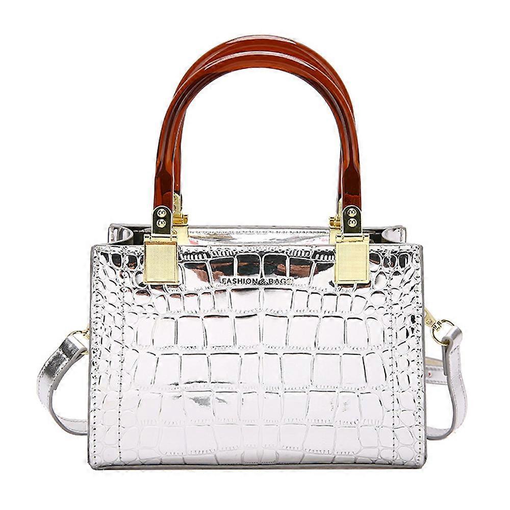 Women's Retro PU Leather Messenger Bag Fashion Tote Bag - Image 1